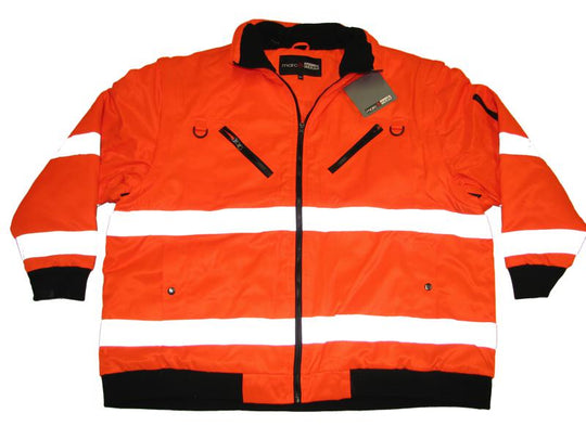 BigTiger Warnjacke Übergröße Herren – Signaljacke Orange