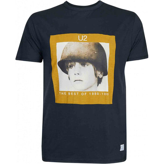 U2 T-Shirt Übergröße von Allsize mit Vintage Bandmotiv und Aufschrift The Best of 1980-1990