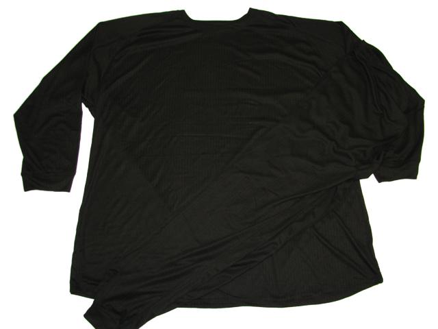 Schwarze Skiwäsche von Allsize für übergröße herren aus atmungsaktivem Material