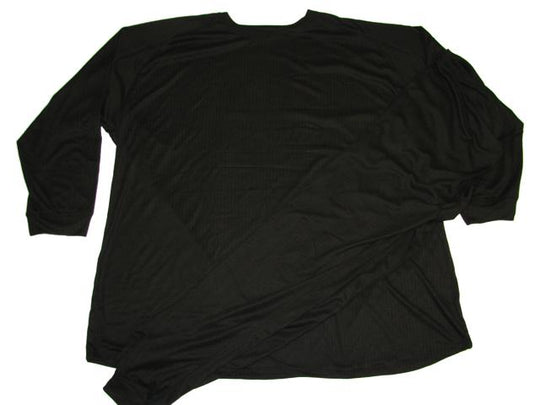 Schwarze Skiwäsche von Allsize für übergröße herren aus atmungsaktivem Material
