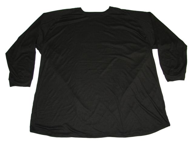 Schwarze Skiwäsche von Allsize in Übergröße Herren mit langärmligem Design für kaltes Wetter