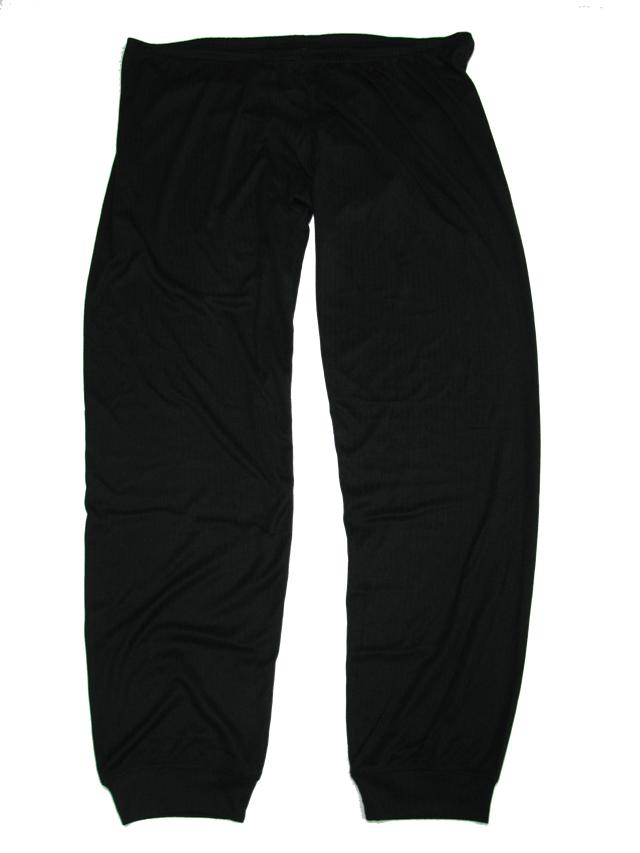 Schwarze Skiwäsche Hose von Allsize in übergröße herren passend für kalte Wintertage