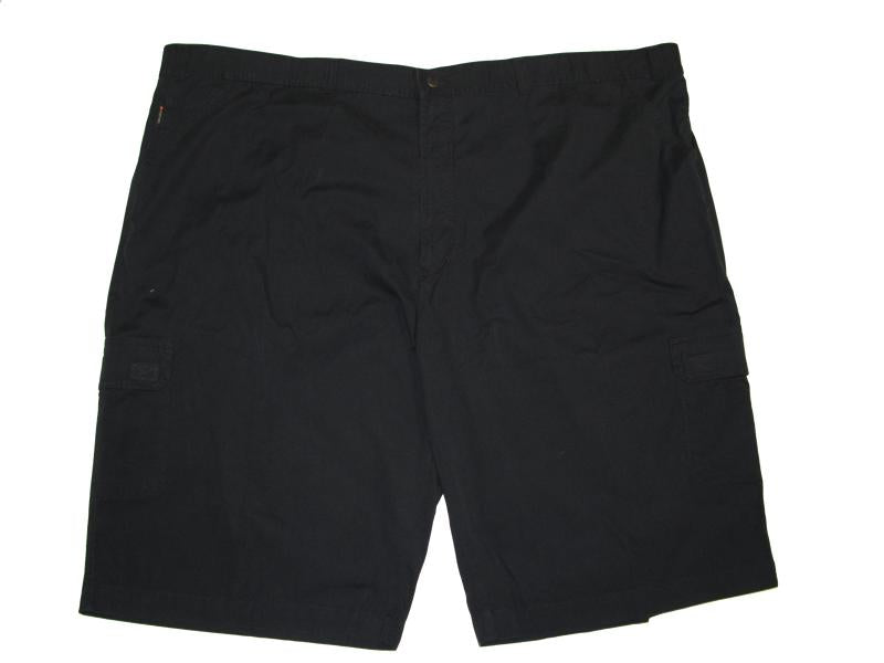 Schwarze kurze Jeans Hose von Pionier für übergröße herren mit komfortablem Schnitt