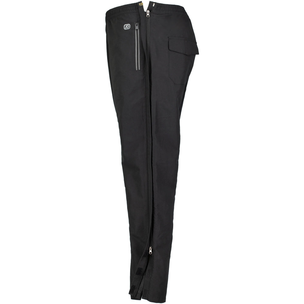 Adamo Kur-Hose in Schwarz mit Reißverschlusstaschen und Cargo-Tasche übergröße für herren