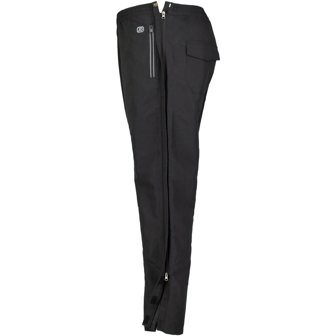 Adamo Kur-Hose in Schwarz mit Reißverschlusstaschen und Cargo-Tasche übergröße für herren