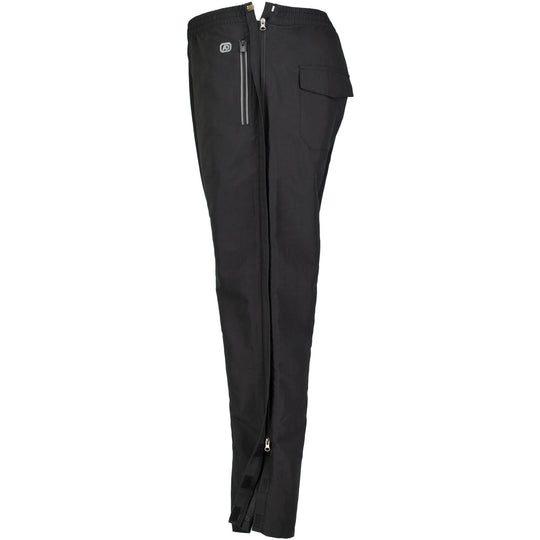 Adamo Kur-Hose in Schwarz mit Reißverschlusstaschen und Cargo-Tasche übergröße für herren