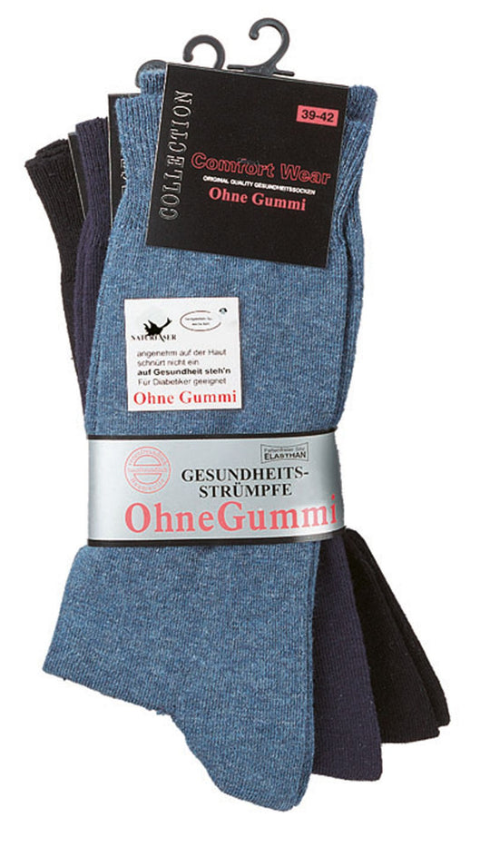 3 paar Gesundheits ohne Gummi in Übergröße von Wowerath