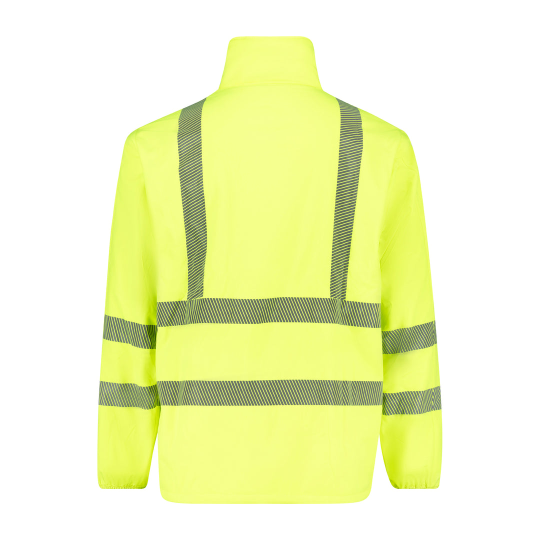 Adamo Warnschutzjacke Herren Übergröße 4XL-10XL in leuchtendem Gelb mit reflektierenden Streifen
