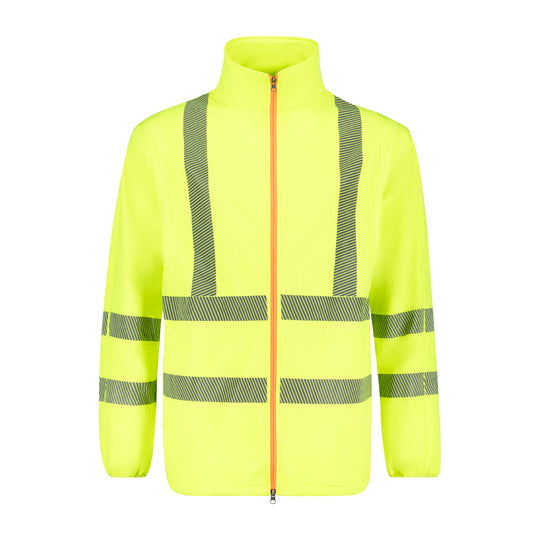 Adamo Warnschutzjacke Herren Übergröße 4XL-10XL in neon Gelb mit reflektierenden Streifen