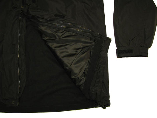 BigTiger 3in1 Funktionsjacke schwarz geöffnet, Innenfutter sichtbar winterjacke herren