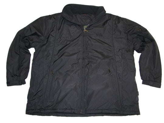 Schwarze Brigg Winterjacke Herren mit Reißverschluss und Taschen ideal für kaltes Wetter